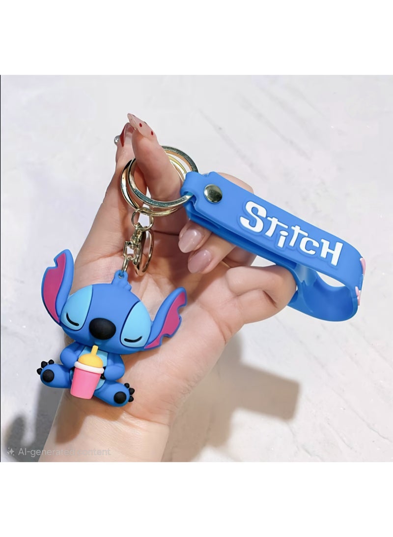 Stitch Rubber Keychain Shape 3 - Image 1